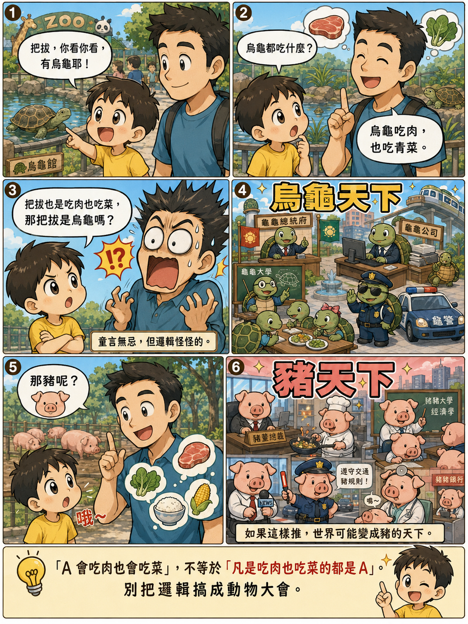 烏龜吃菜，把拔就變烏龜嗎？個資法邏輯梗圖