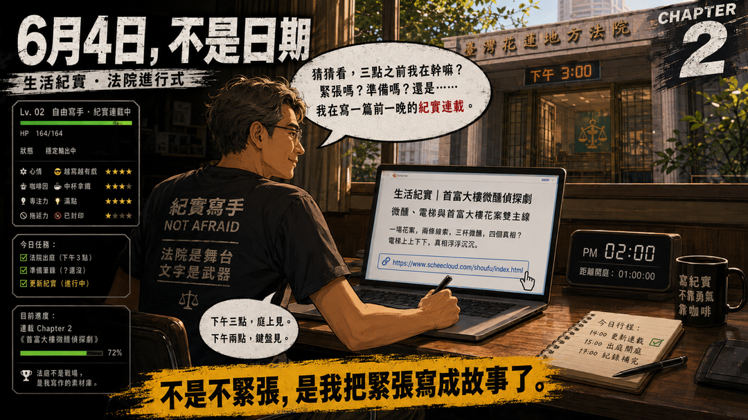 第二篇|開庭前,我先上架一篇微醺偵探劇