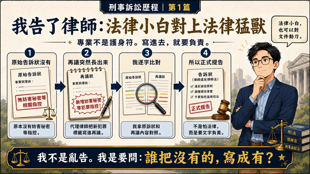 我告了律師：法律小白對上法律猛獸｜結尾梗圖