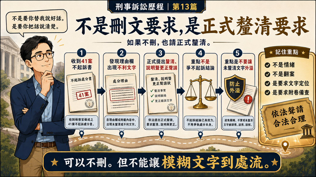 第三次聲請：不刪，也請正式釐清｜結尾梗圖
