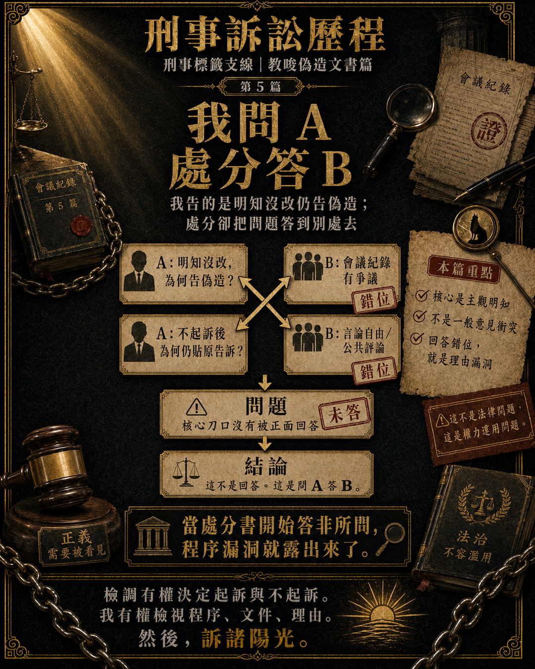 又不起訴了:我告的是A,它答的是B