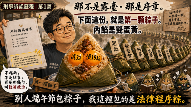 我第一次成為刑事被告:那串粽子的第一顆