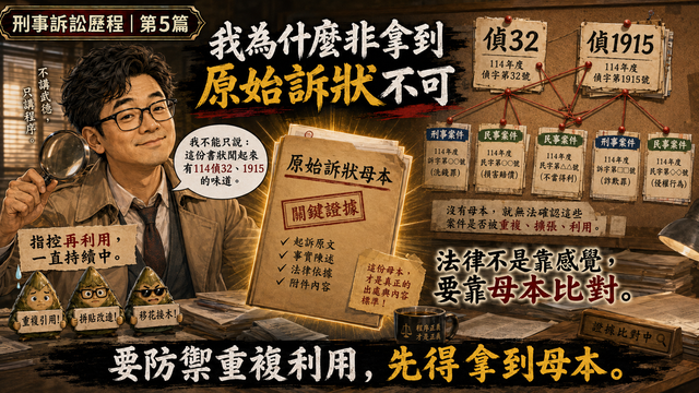 我為什麼非拿到原始訴狀不可