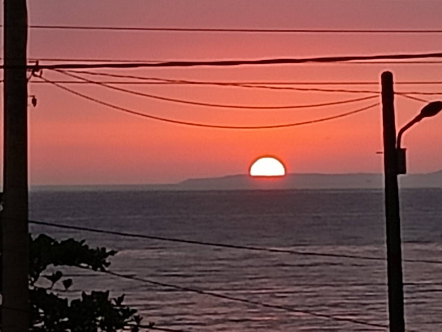 拍了幾張,夕陽就這樣帶回來了。