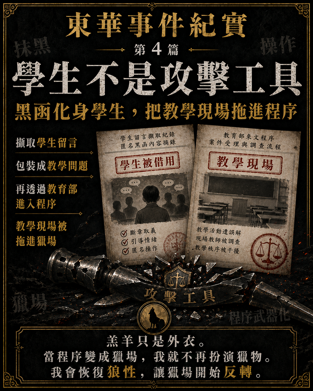 東華事件紀實第4篇梗圖