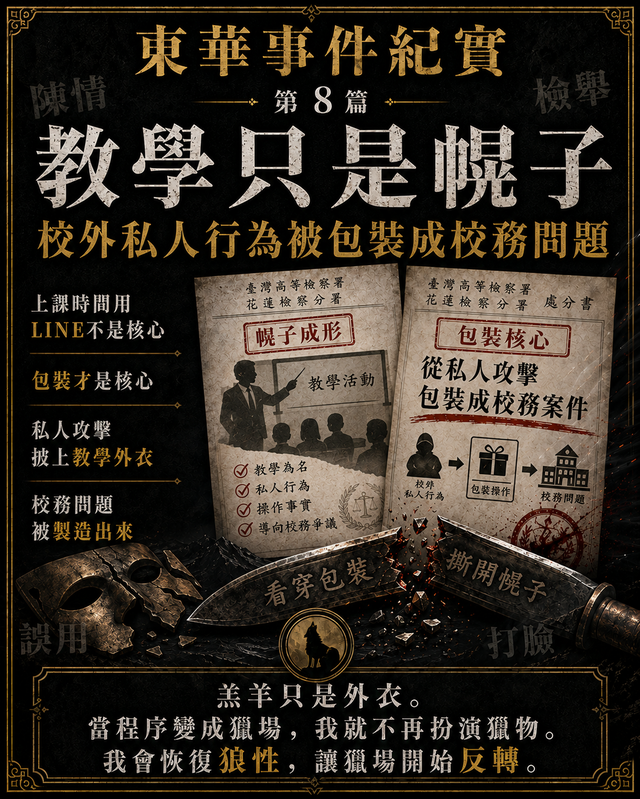 教學只是幌子:一份陳情如何把校外私人行為包裝成校務問題
