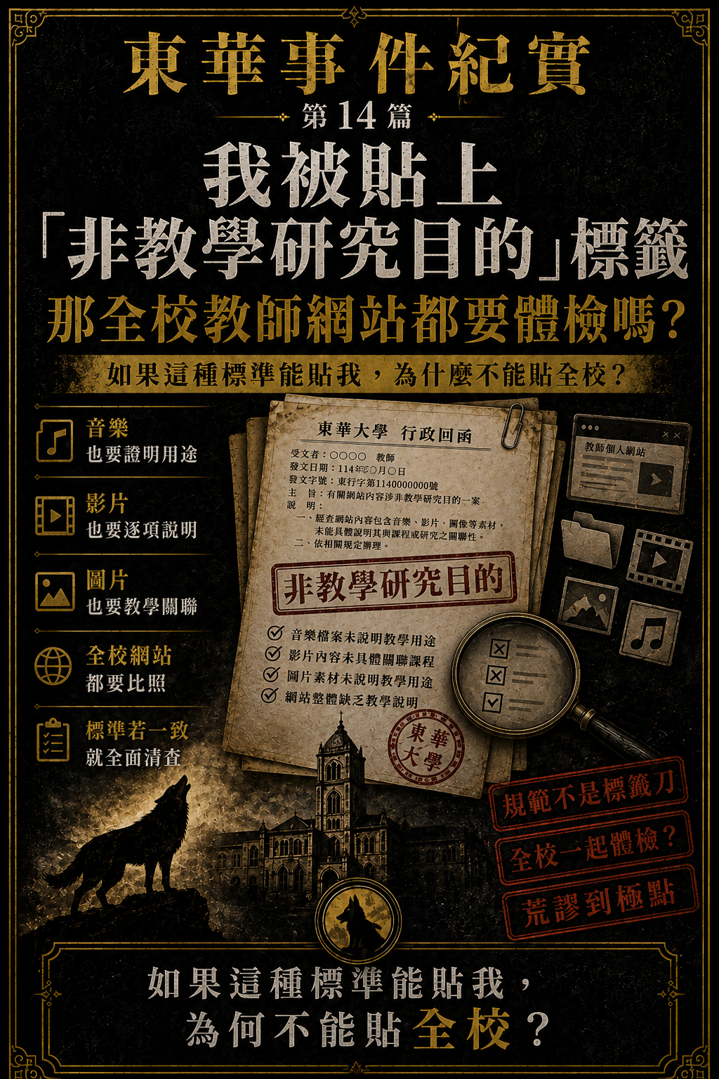 東華事件紀實第14篇梗圖