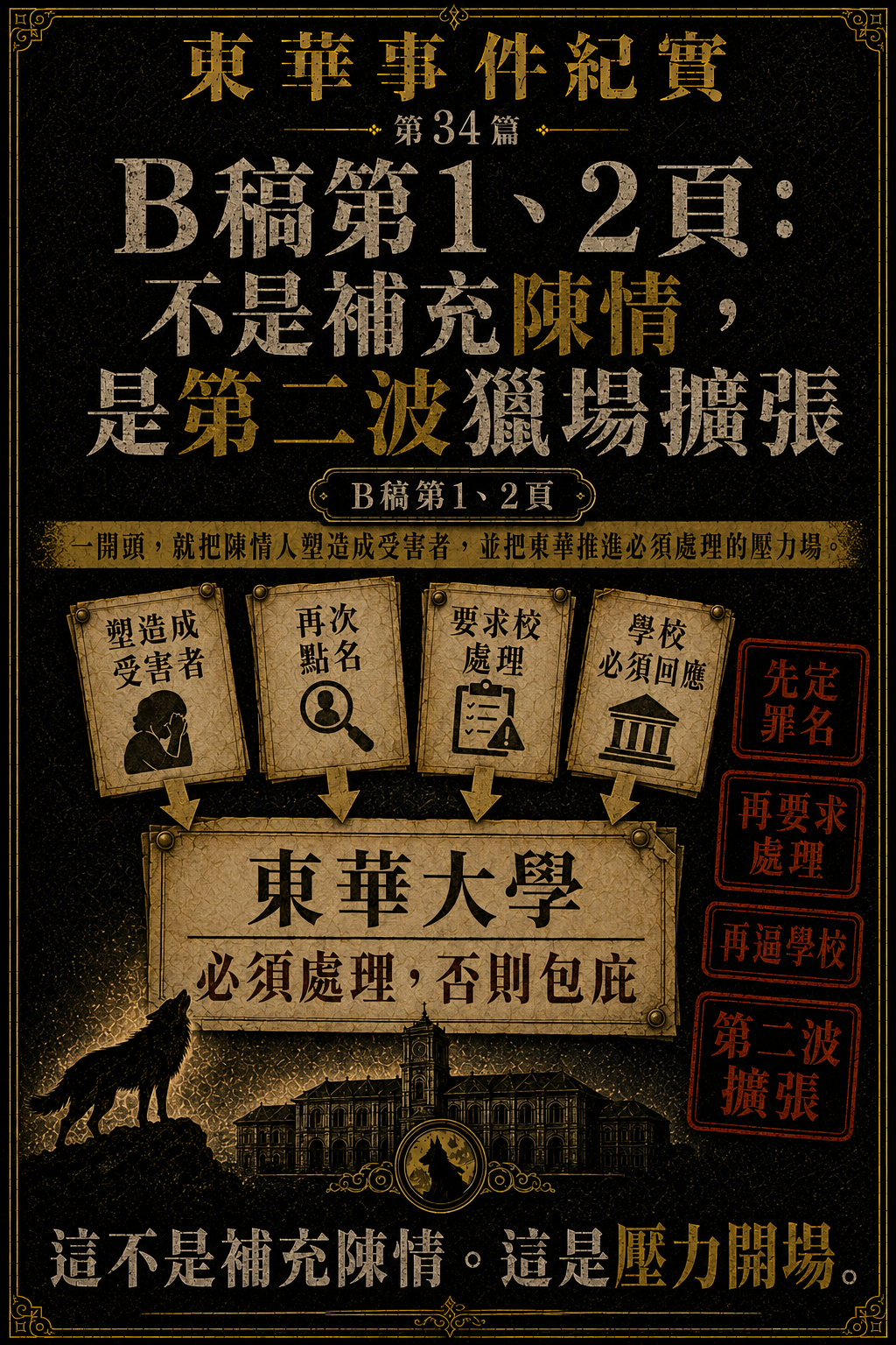 東華事件紀實第34篇梗圖