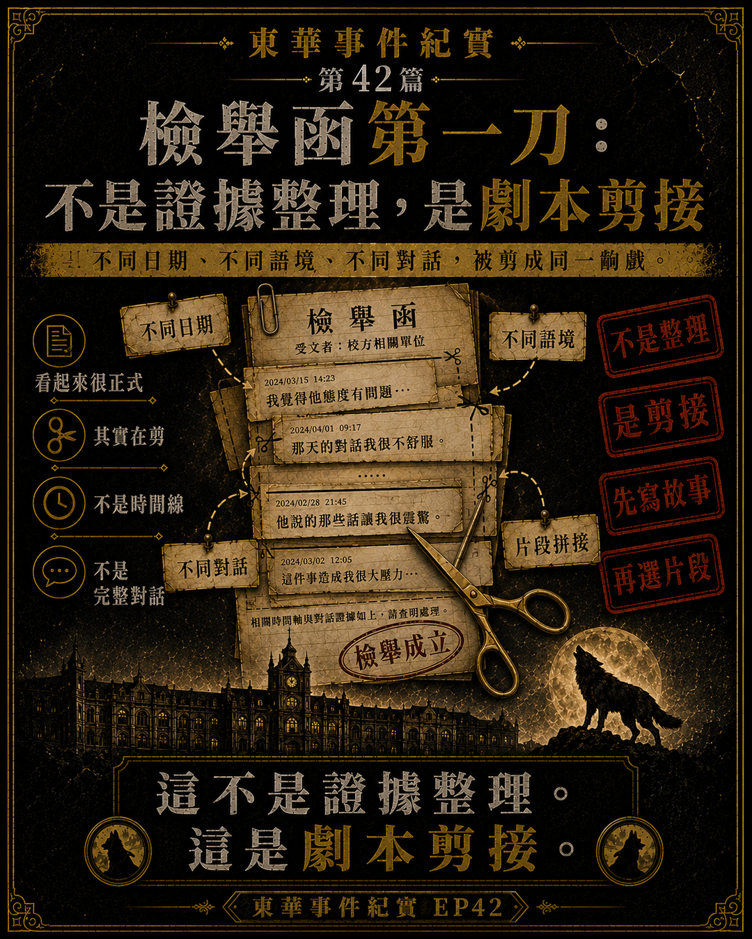 東華事件紀實第42篇梗圖