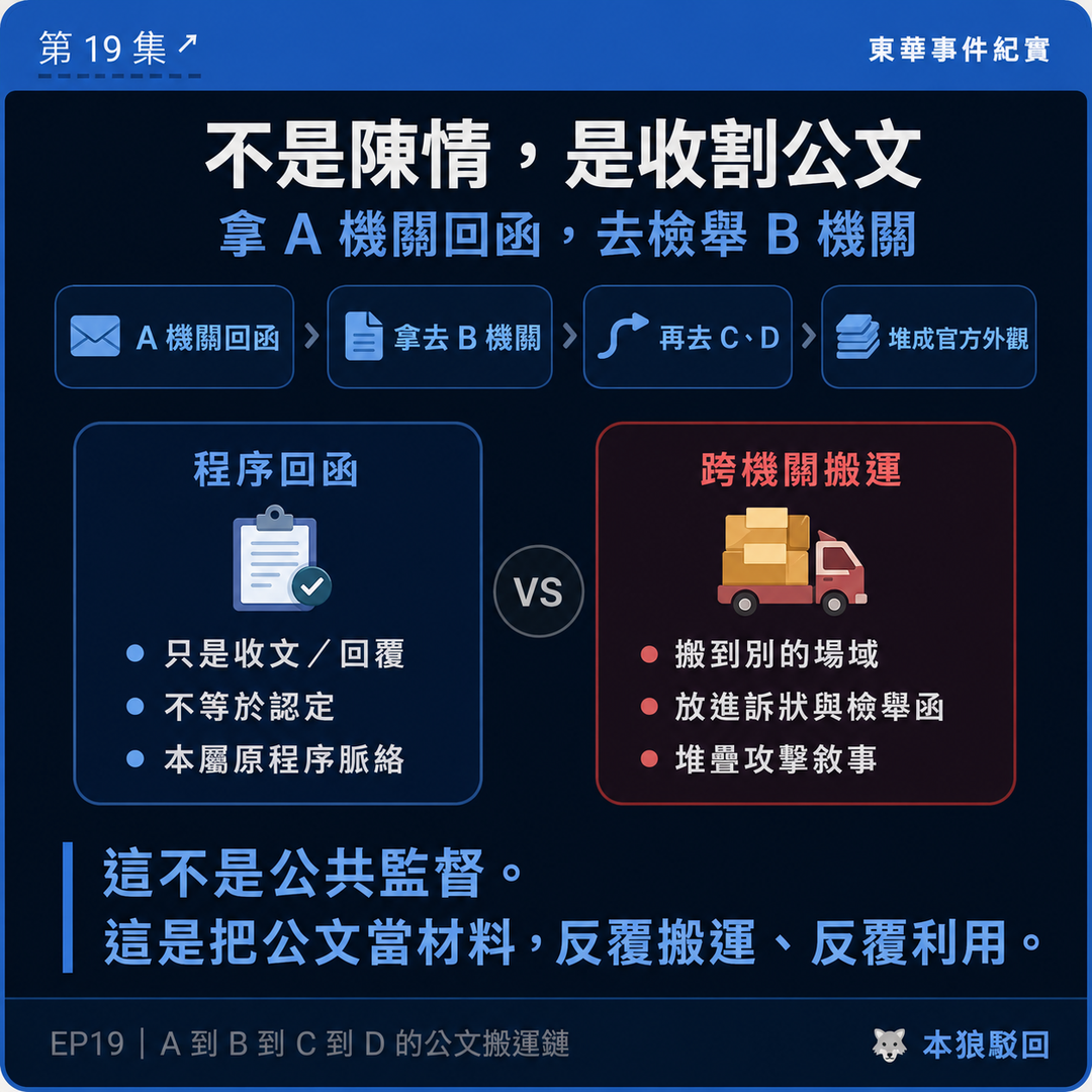 東華事件紀實第19篇結尾梗圖