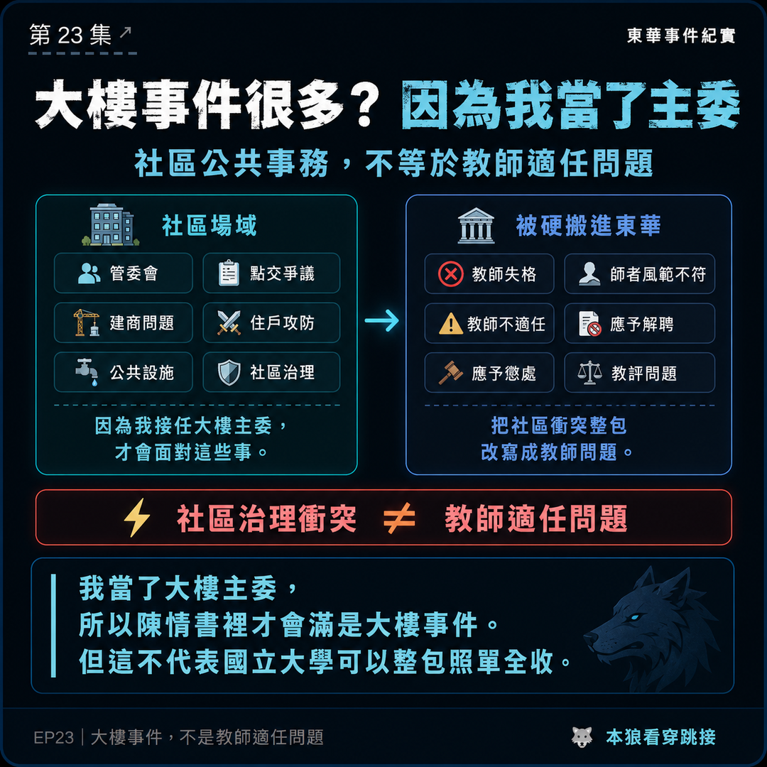 東華事件紀實第23篇結尾梗圖