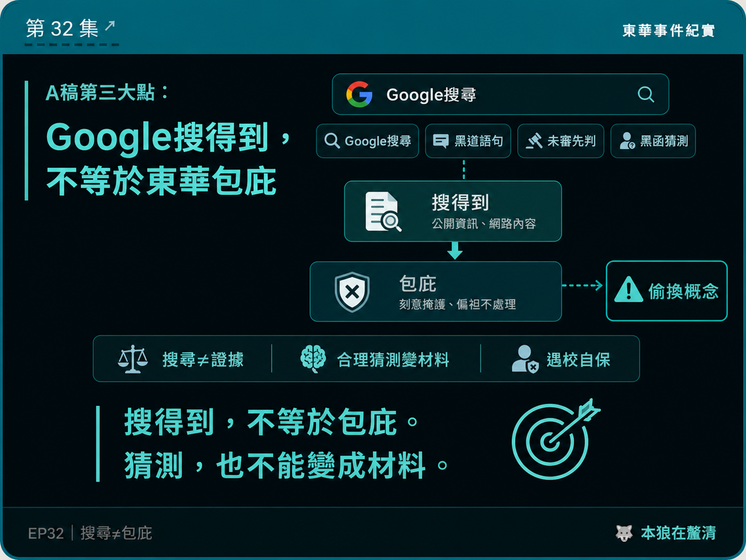 東華事件紀實第32篇結尾梗圖