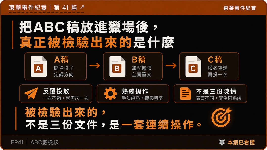 東華事件紀實第41篇結尾梗圖