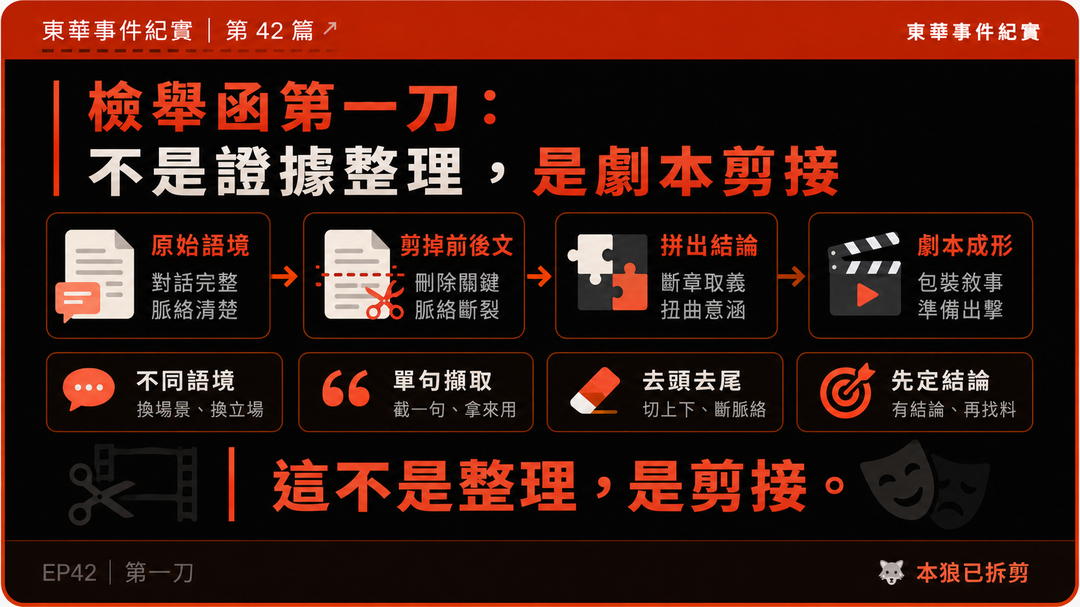 東華事件紀實第42篇結尾梗圖