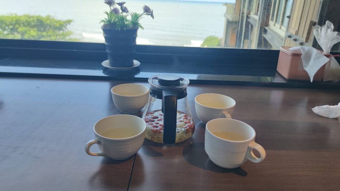 海中天茶飲現場